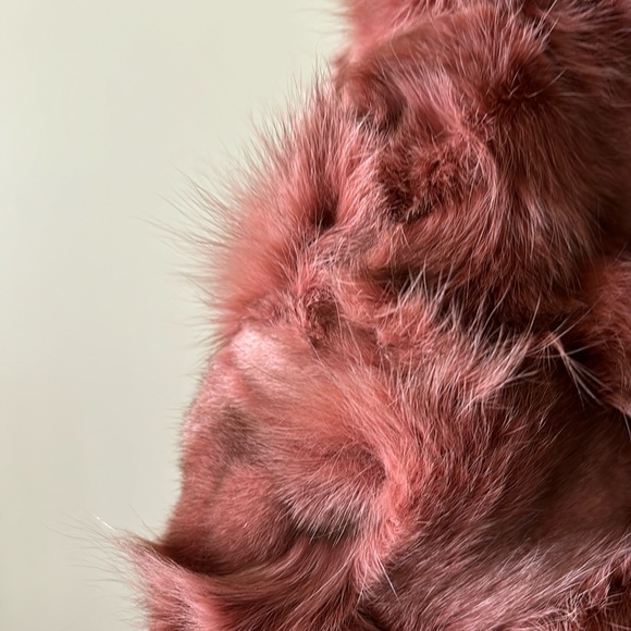NWT Genuine Pink Fox Fur Coat  Only One Available - Picture 8 of 16